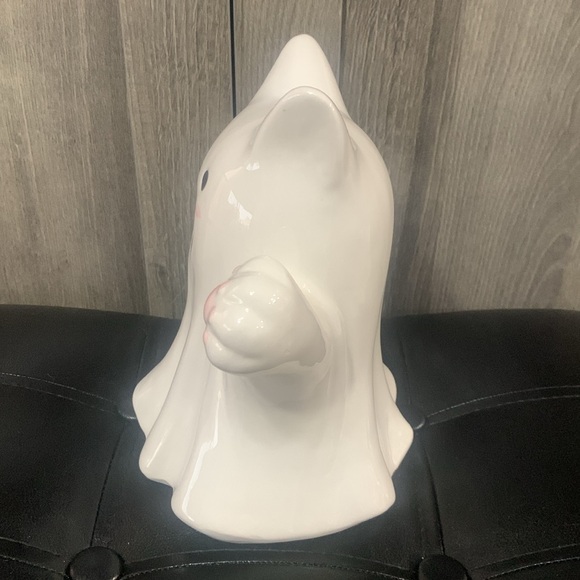 New Goblin & Ghoul Halloween Kitty Cat Scary Ghost Ceramic Figurine - Picture 7 of 9